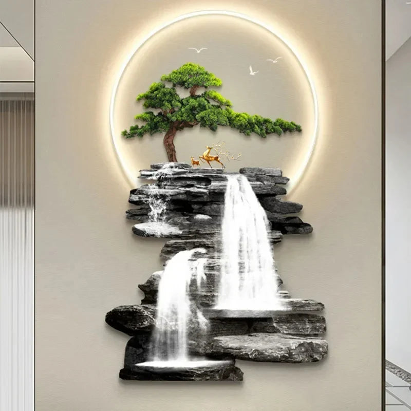 Quadro Cascata Cristal - A beleza da natureza iluminando seu lar