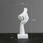 Mystic Mask: Estatueta de Máscara Abstrata em Resina