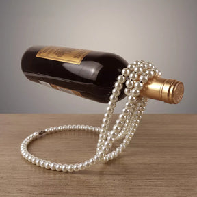 Videira Pérola: Suporte de Vinho Estilo Colar de Pérolas