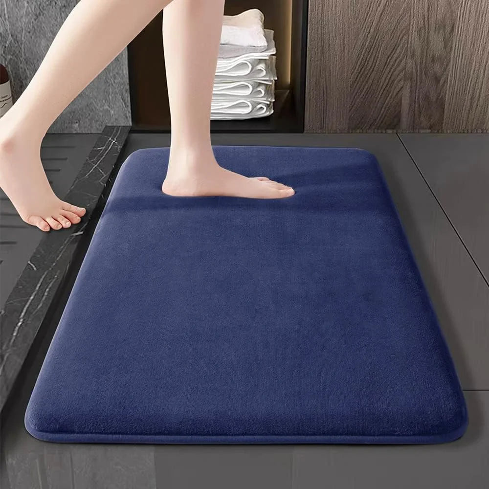 Passo Aconchegante: Tapete de Banho Super Absorvente e Antiderrapante
