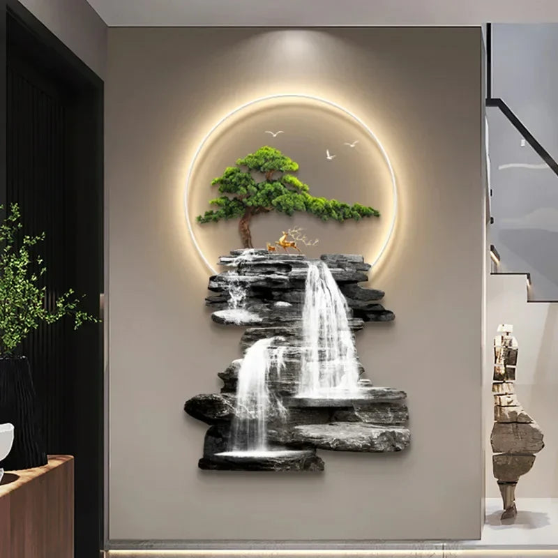 Quadro Cascata Cristal - A beleza da natureza iluminando seu lar