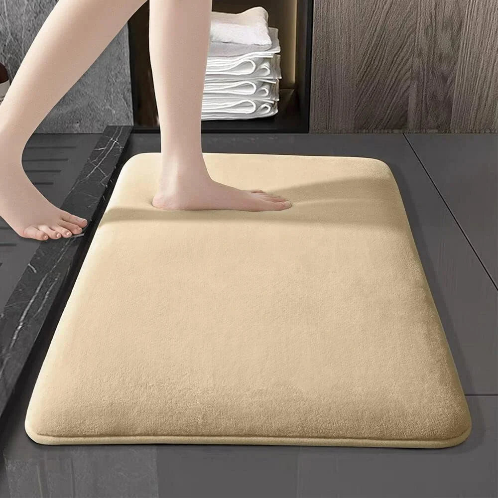 Passo Aconchegante: Tapete de Banho Super Absorvente e Antiderrapante