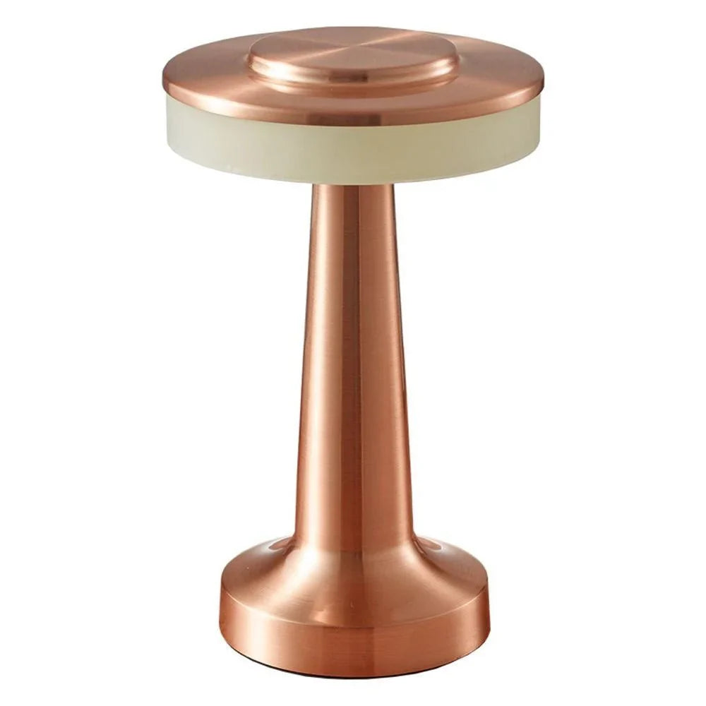 Retro Glow: Lâmpada de Mesa LED Regulável