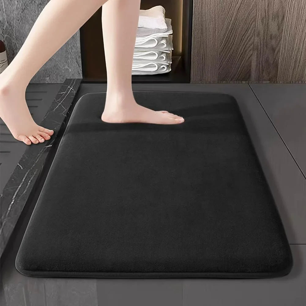 Passo Aconchegante: Tapete de Banho Super Absorvente e Antiderrapante