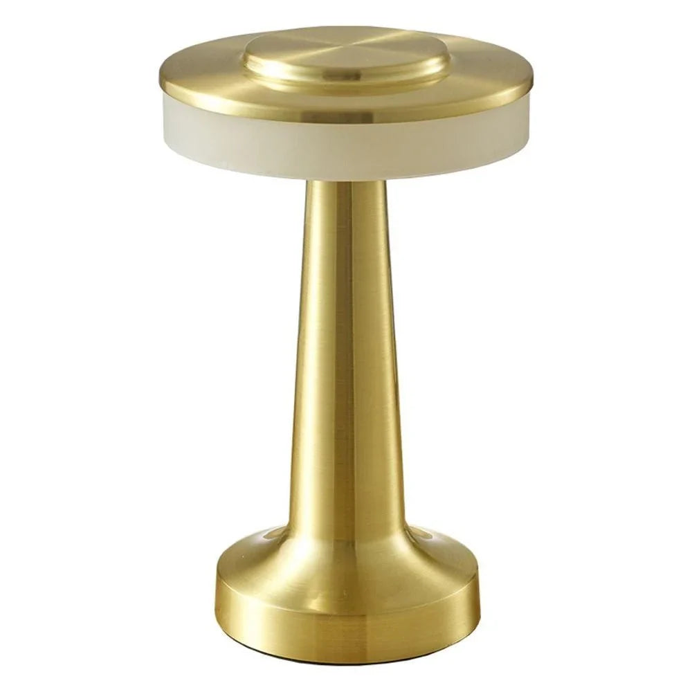 Retro Glow: Lâmpada de Mesa LED Regulável