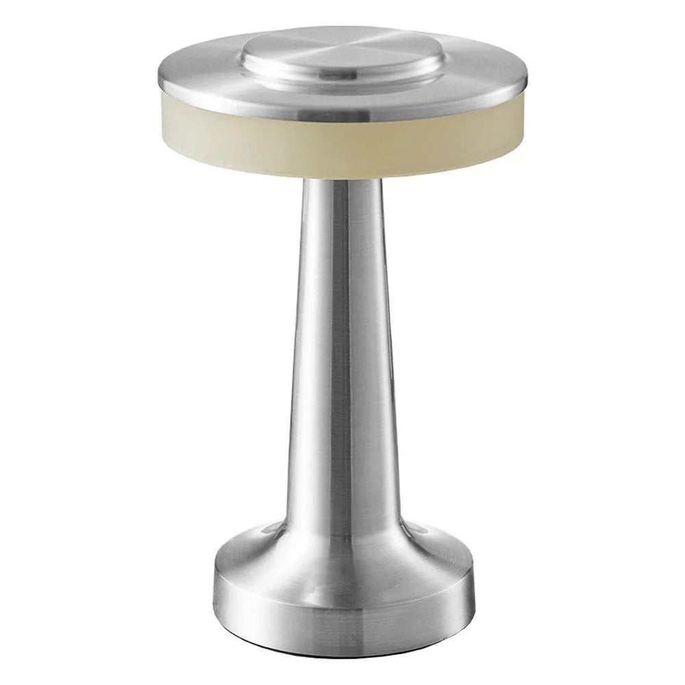 Retro Glow: Lâmpada de Mesa LED Regulável